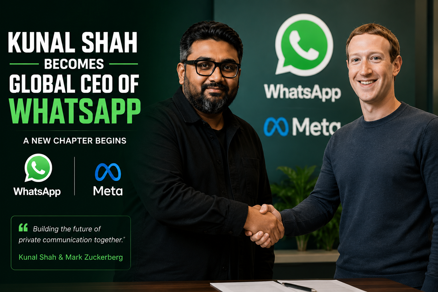 Kunal Shah and Mark Zuckerberg Deal