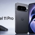 Google Pixel 11 Pro back panel showing the new Pixel Glow camera module design.