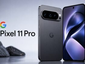 Google Pixel 11 Pro back panel showing the new Pixel Glow camera module design.