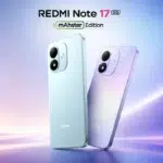Xiaomi Redmi Note 17 5G back panel in Starlight Purple, highlighting the 50MP camera module.
